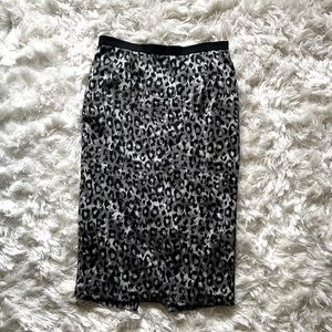 Tracy Reese leopard print pencil skirt